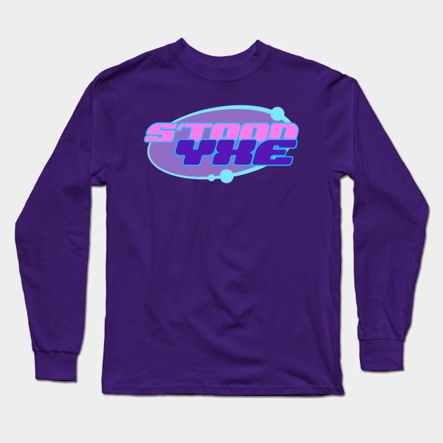 Saskatoon Stoon YXE Steampunk Vaporwave Fusion Long Sleeve T-Shirt by Stooned in Stoon